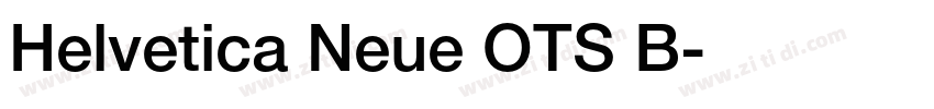 Helvetica Neue OTS B字体转换